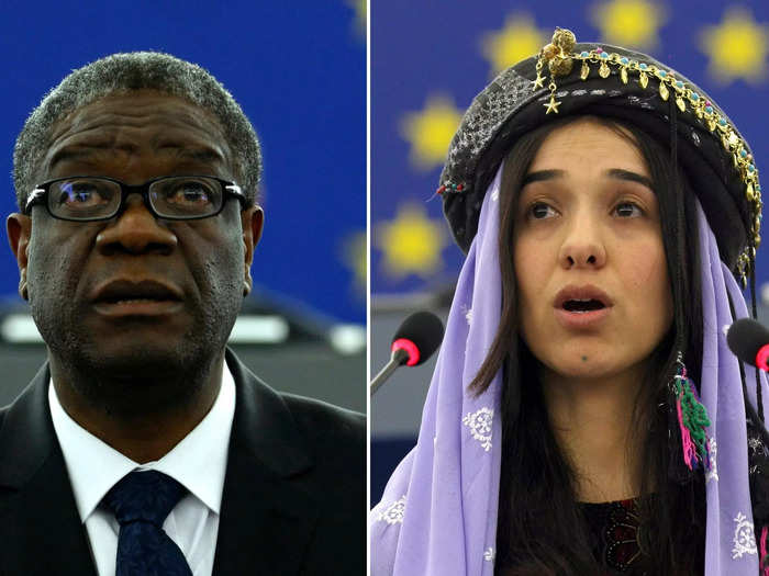 2018: Denis Mukwege and Nadia Murad