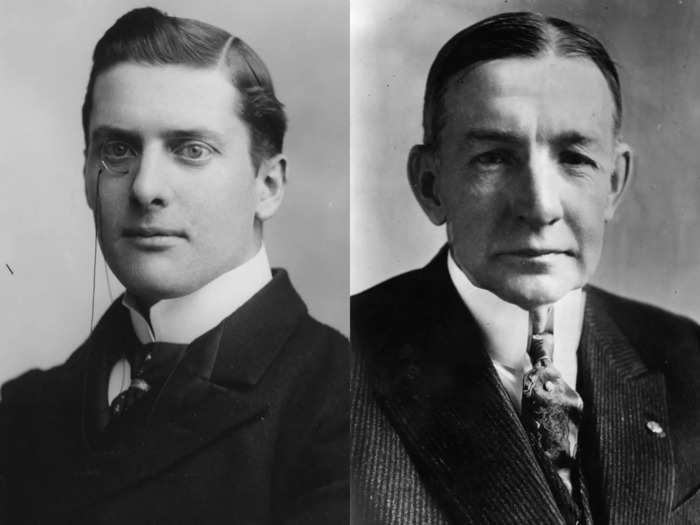 1925: Sir Austen Chamberlain and Charles G. Dawes