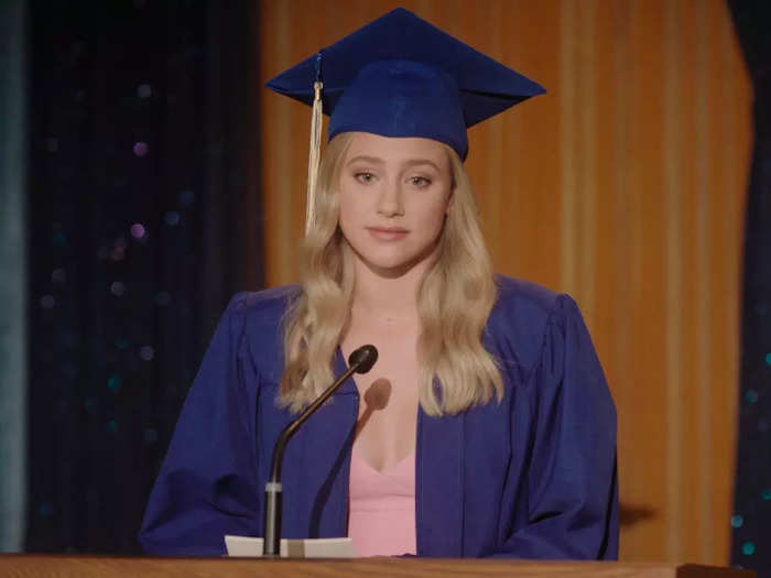 Between crime-solving, evading murder, and doing schoolwork, Betty somehow managed to graduate as a valedictorian.