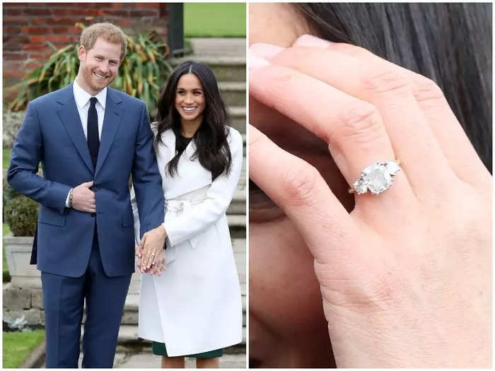 Prince Harry proposed to Meghan Markle with a ring he designed himself.