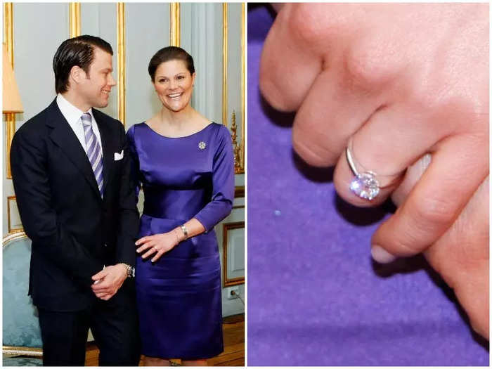 Princess Victoria of Sweden kept her engagement ring simple.