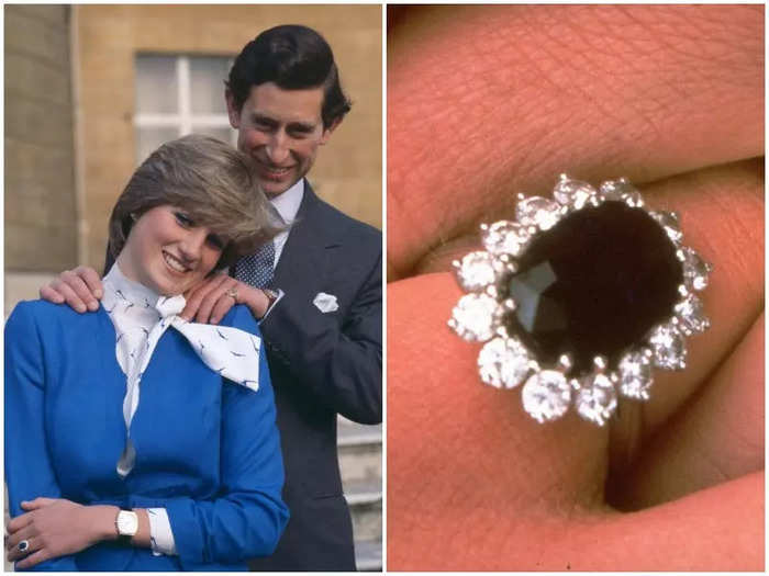 Princess Diana picked out her own sapphire engagement ring from a Garrard catalogue.