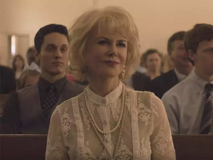 For "Boy Erased" in 2018, she wore a white wig.