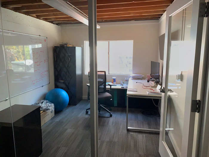 The office in 164 South Park Street includes four offices, three conference rooms, and two call booths, all within the main and mezzanine floors.