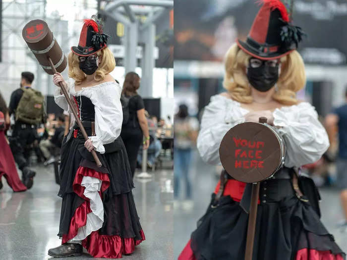 Harley Quinn is always a Con favorite and this custom renaissance look cost an estimated $500.