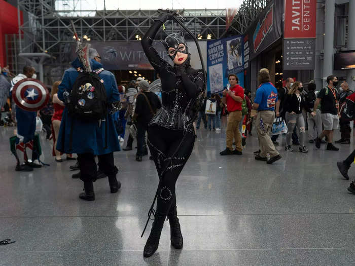 This custom Catwoman suit took 23 hours and $300 to bring to life.