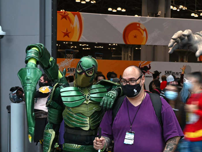 Spider-Man villains were on hand, too.