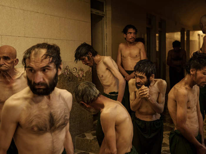 Heroin addicts in Kabul were rounded up by the Taliban and taken to a treatment center.