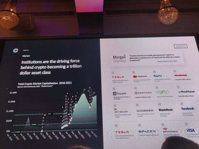 Each panel discussion had packed audiences to hear crypto experts debate a wide range of topics.