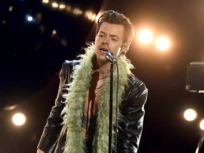Harry Styles bit off the tip of his tongue while tripping.