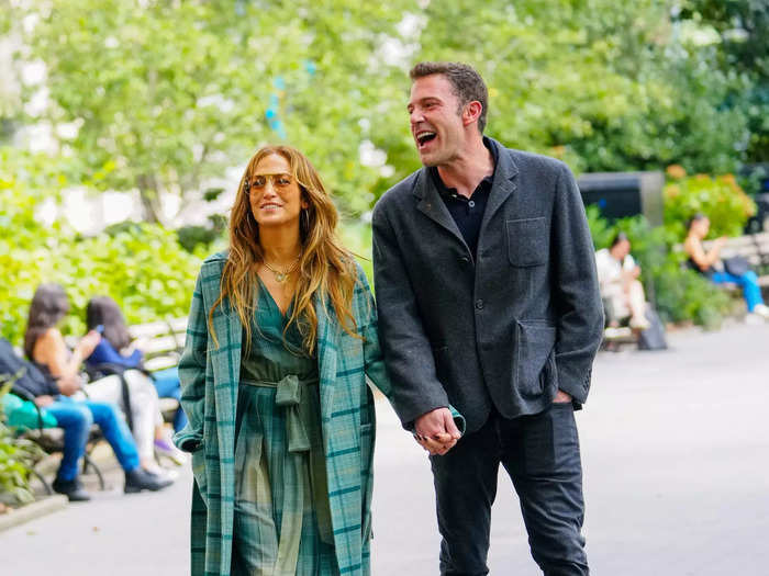 Lopez and Affleck both looked fashionable during a stroll in New York City last month.