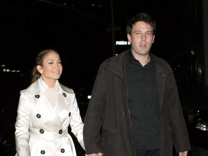 Before breaking up in 2004, Lopez and Affleck showed off their fall attire in New York City.