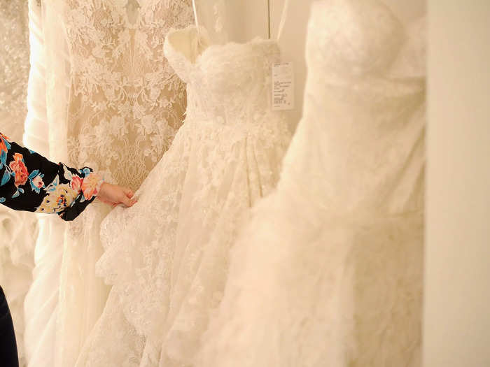 Most of the dresses at Kleinfeld are stashed away in a storeroom.