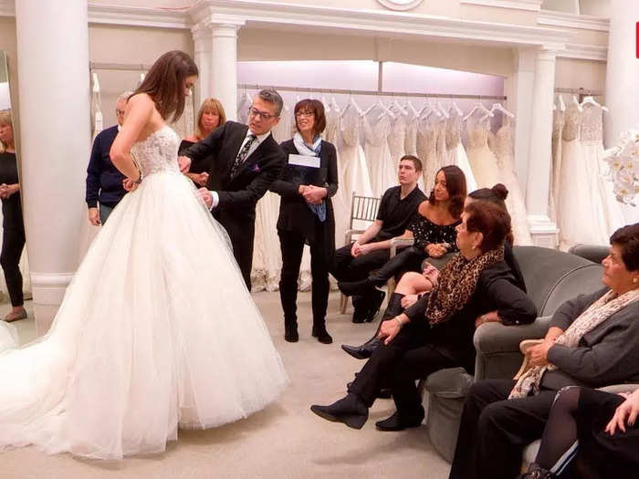 Brides might not get to choose who goes shopping with them, according to a woman who appeared on the show.