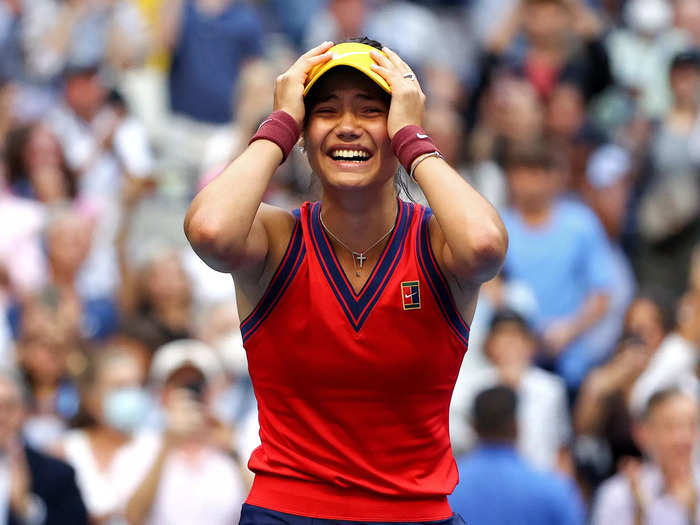 9/11: Emma Raducanu becomes emotional upon winning the US Open title - her first career Grand Slam championship.