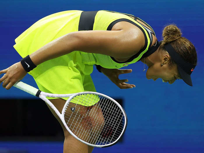 9/3: Naomi Osaka screams in frustration during a US Open match.