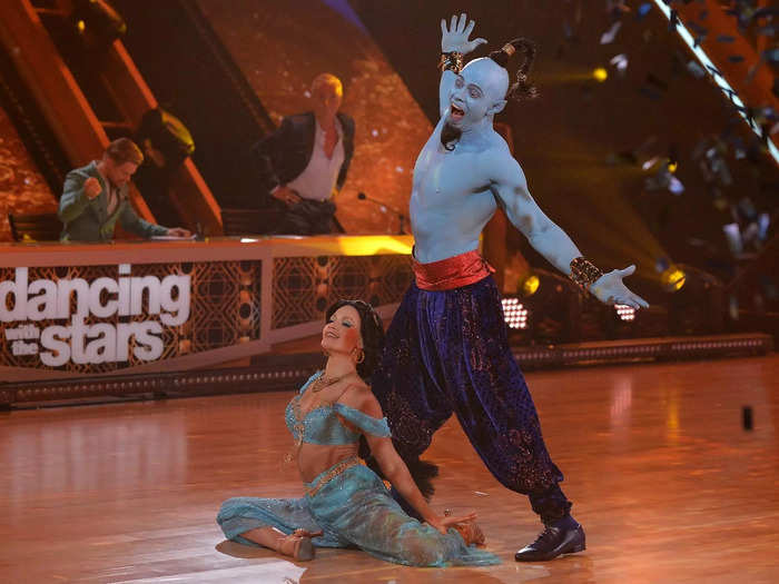 The Miz danced the quickstep to "Friend Like Me" from "Aladdin" with partner Witney Carson and scored 31 out 40.