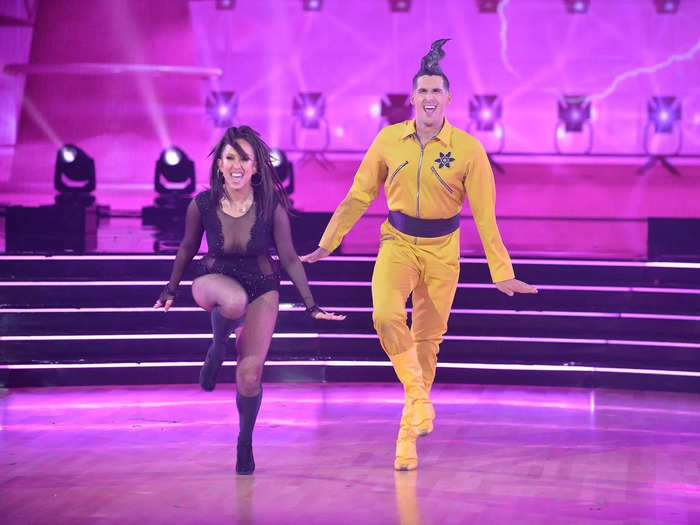 Cody Rigsby and pro Cheryl Burke scored 27 out of 40 with their jive to "Stand Out" from "A Goofy Movie."