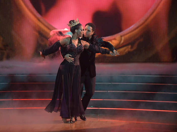 Kenya Moore and Brandon Armstrong danced a Viennese waltz to Ariana Grande