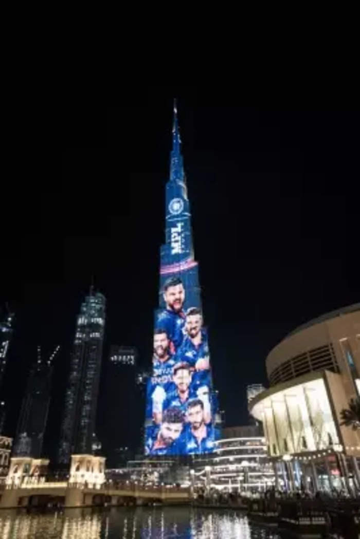 Indian Teams New T20 World Cup Jersey Gets Showcased At Burj Khalifa