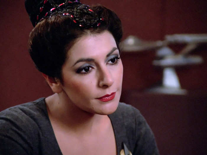 Marina Sirtis played Deanna Troi, the ship