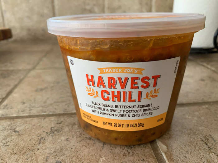 The Harvest Chili is vegetarian and super satisfying.