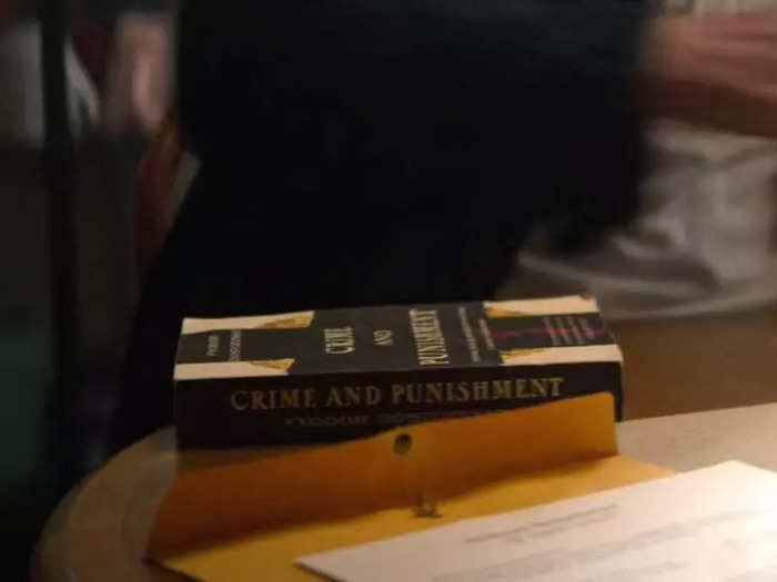 During the first episode of season two, Joe whips out "Crime and Punishment."