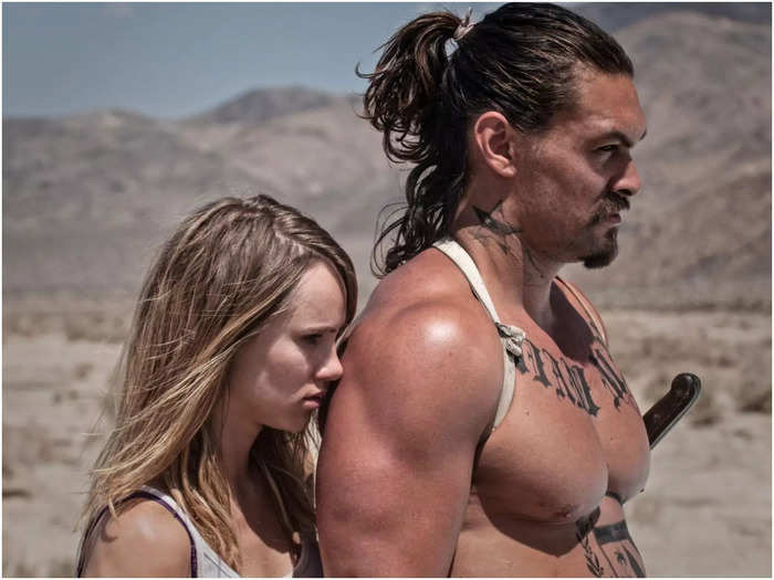 Jason Momoa plays the leader of a group of cannibals in "The Bad Batch."