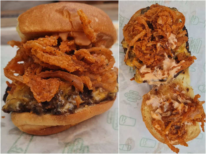 First up was the ShackMeister, a cheeseburger with crispy shallots and ShackSauce.