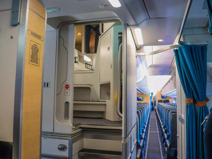 Hidden in the back of wide-body aircraft are the small compartments in which flight attendants spend their downtime. They