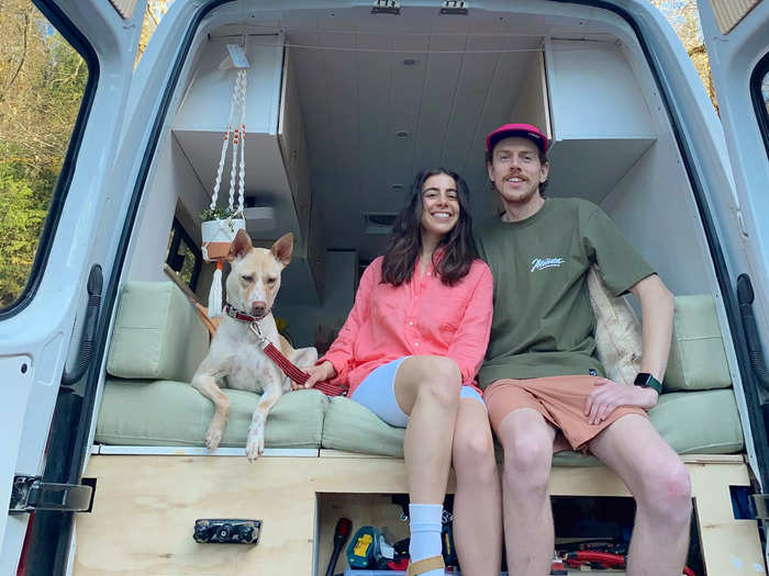 Sabrina Mazzotta and Nick Bollen are a van life couple living in Canada who purchased their Mercedes Sprinter in 2020 for $25,000 CAD, or around $20,200.