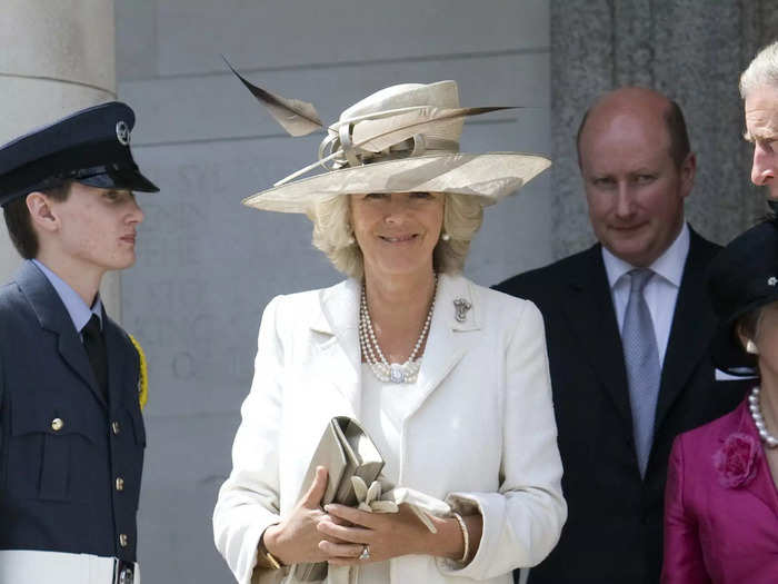 Camilla Parker Bowles rewore her civil ceremony dress two years after she and Prince Charles tied the knot.