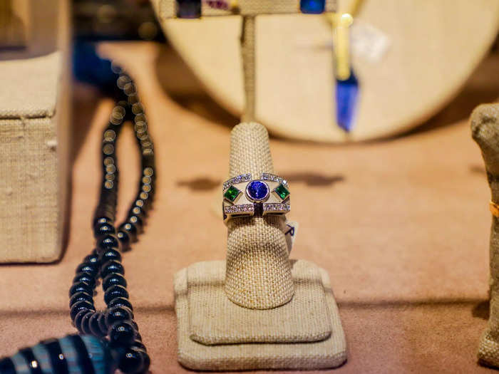 The most expensive piece of jewelry on display costs as much as a week