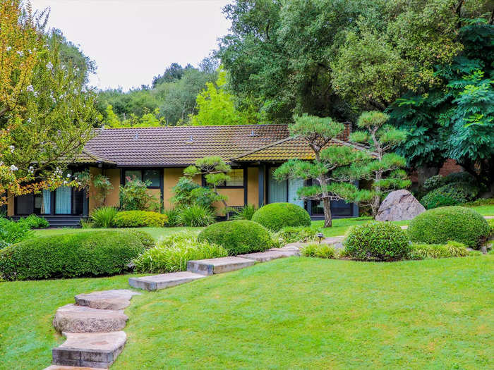 Japanese gardens fill the property with one of the largest selections of traditional lanterns in the US.