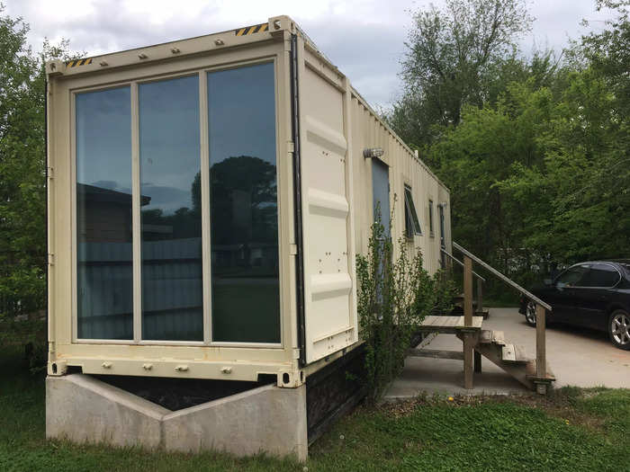 In the past, some companies have used upcycled empty shipping containers - which are currently facing a shortage - as the base of their tiny homes.