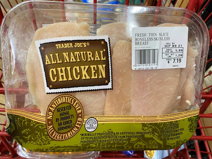 I often buy this boneless, skinless chicken breast that