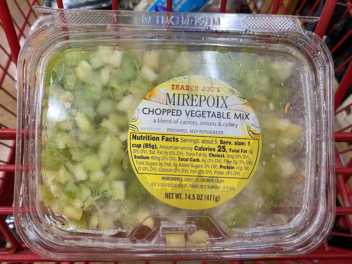 The base of many soups and stews, this mirepoix saves time and waste.