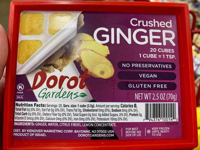 Frozen ginger adds all of the fresh flavor without the hassle.