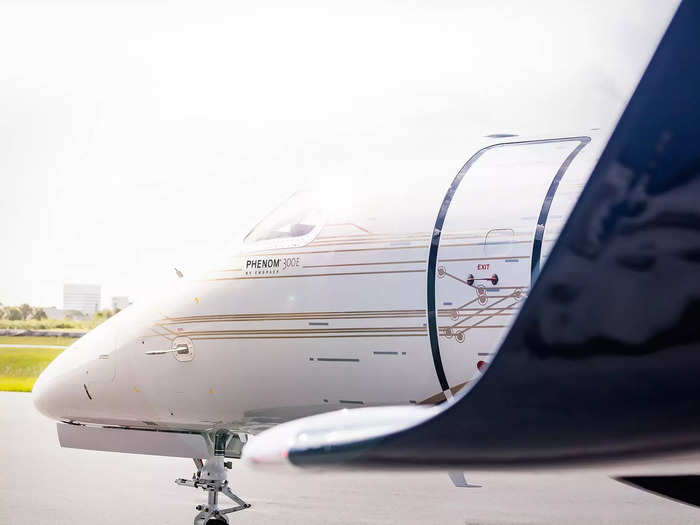 The "E" in the Phenom 300E stands for "enhanced" and new technology in the cabin sets aside the Phenom 300E from the original Phenom 300, as Insider reported when the aircraft was first debuted.