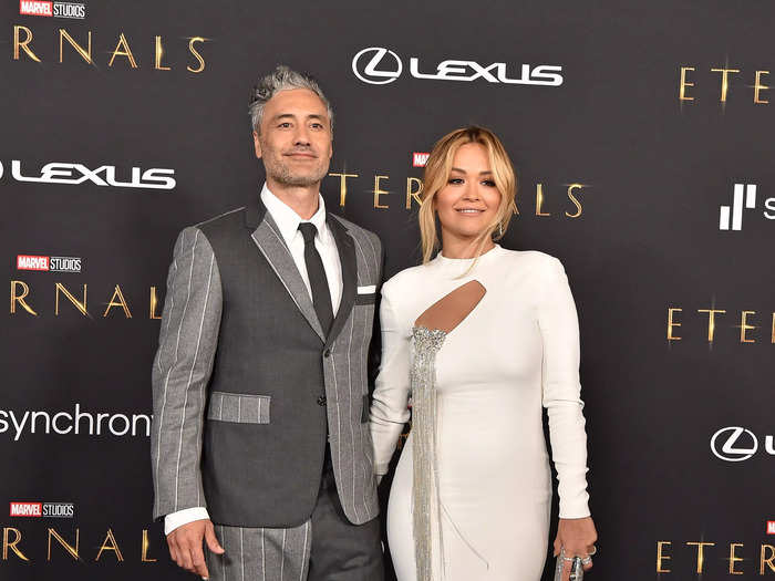 Also showing up to the premiere was "Thor" franchise director Taika Waititi with girlfriend Rita Ora.