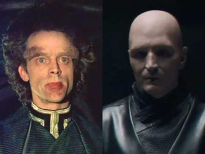 Piter de Vries was played by Brad Dourif in 1984 and will be played by David Dastmalchian in 2021.