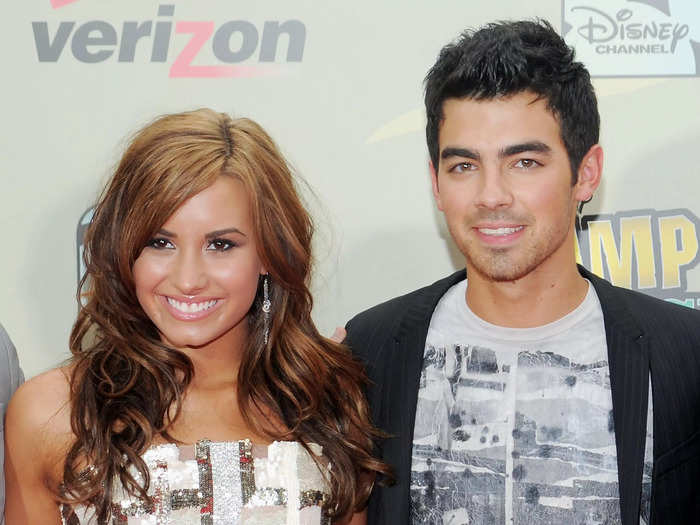 "Camp Rock" costars Joe Jonas and Demi Lovato began a real-life romance that Lovato said lasted "a month or two."