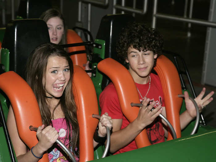 Miley Cyrus and Nick Jonas dated before breaking up in 2007.