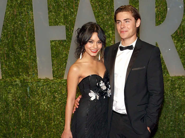 Zac Efron and Vanessa Hudgens dated throughout filming the "High School Musical" movies.