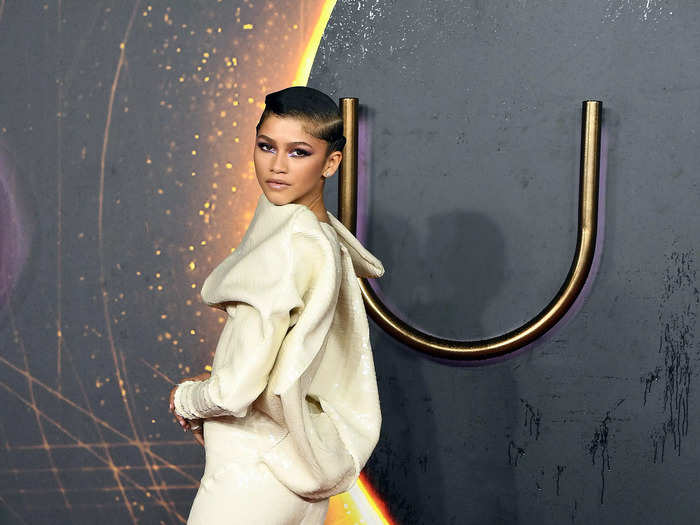 Zendaya arrived at the London premiere of "Dune" in a stunning Rick Owens gown.