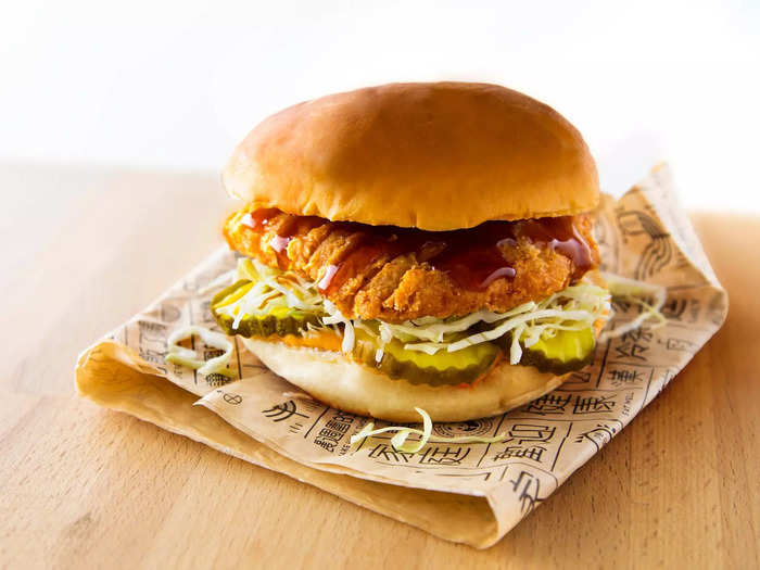 The orange chicken sandwich from Panda Express is a twist on its most famous dish.