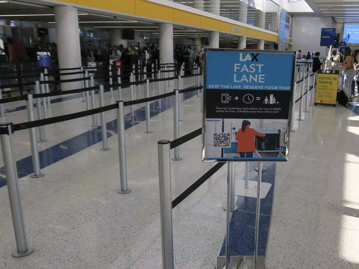 The pilot program, known as LAX Fast Lane, allows travelers to book a 15-minute time slot to pass through security. The time windows, which are available between 6:30 a.m. and 1:00 p.m. during the trial period, are released 24 hours before the flight is scheduled to depart.