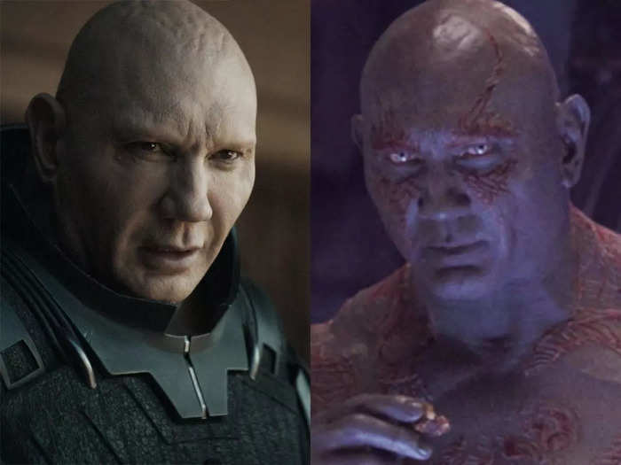 Dave Bautista stars as a villain in "Dune" and a superhero in the MCU.