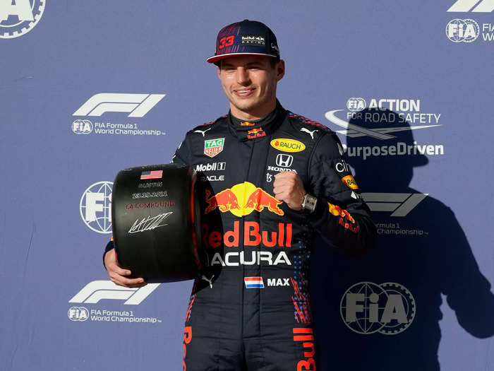 But it was Max Verstappen who was on the pole and got the tiny tire.