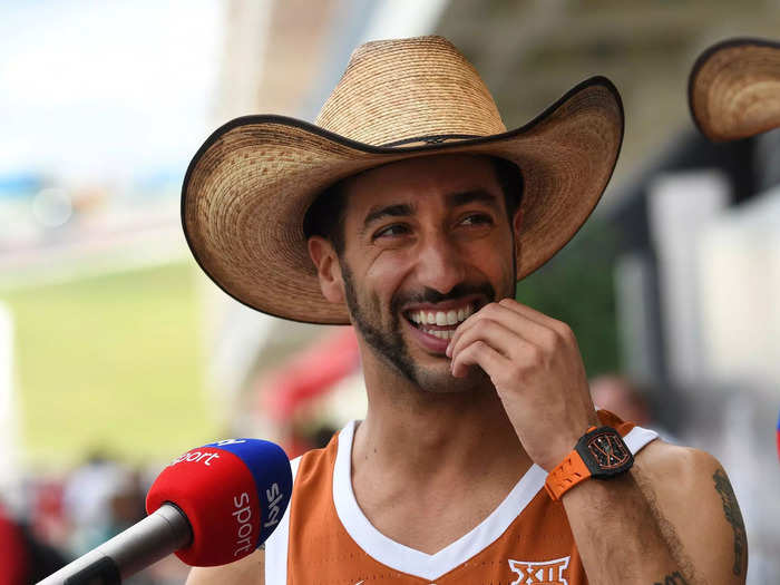 Ricciardo was even more smiles than usual this weekend.